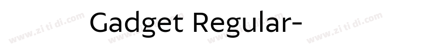 汉真广标 Gadget Regular字体转换